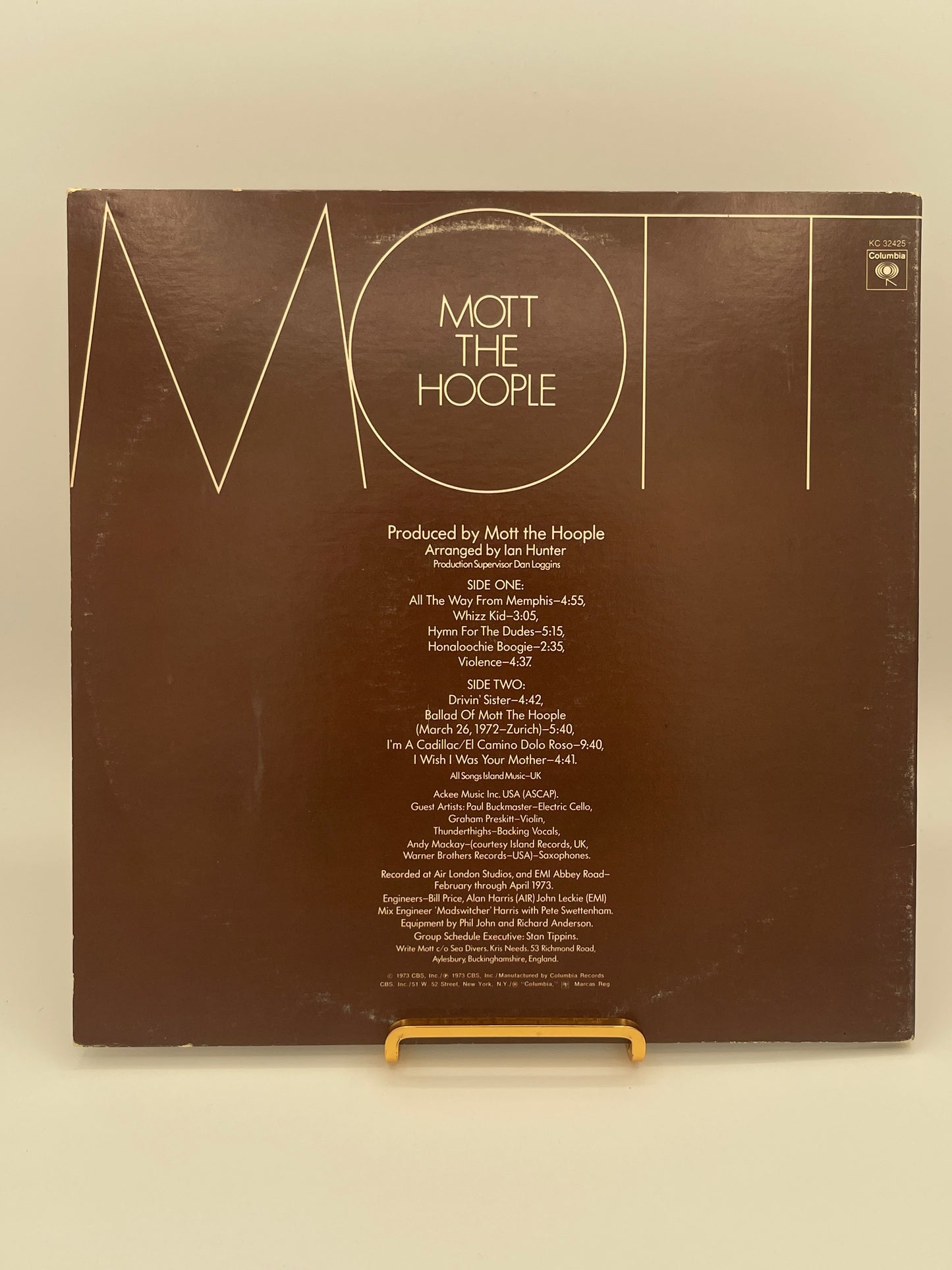 Mott The Hoople - Mott (1973 Pressing)