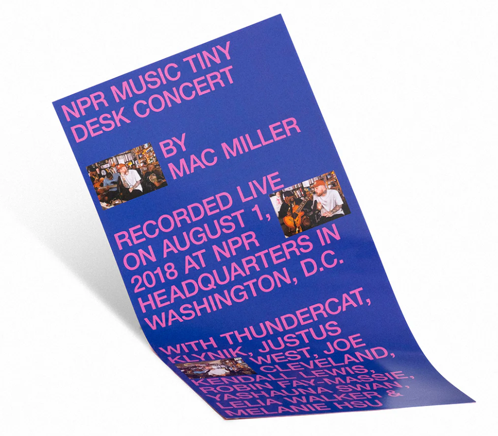 Mac Miller - NPR Music Tiny Desk Concert [Limit ONE per customer]